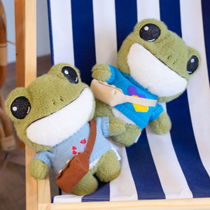 Finley the Mini Frog Plushie Collection-Enchanted peach