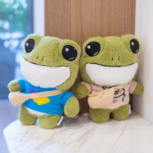 Finley the Mini Frog Plushie Collection-Enchanted peach