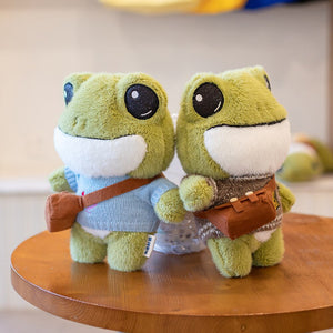 Finley the Mini Frog Plushie Collection-Enchanted peach