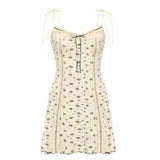 Floral French Vintage Dress Cardigan Set-Enchanted peach