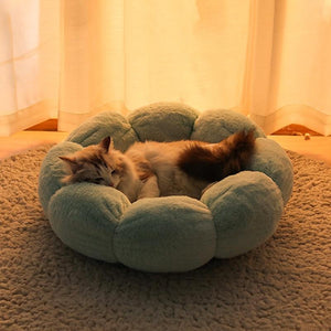 Flower Shaped Cat Bed-Enchanted peach