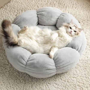 Flower Shaped Cat Bed-Enchanted peach