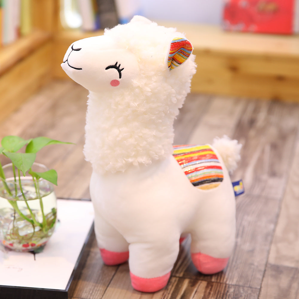 Fluffy Alpaca Family-Enchanted peach