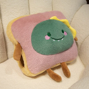 Fluffy Animal Toastie Plushie Hand Warmer Collection-Enchanted peach