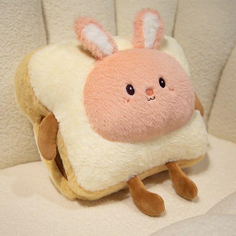 Fluffy Animal Toastie Plushie Hand Warmer Collection-Enchanted peach