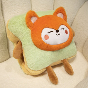 Fluffy Animal Toastie Plushie Hand Warmer Collection-Enchanted peach