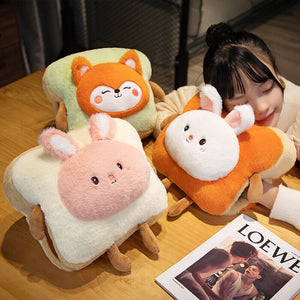 Fluffy Animal Toastie Plushie Hand Warmer Collection-Enchanted peach