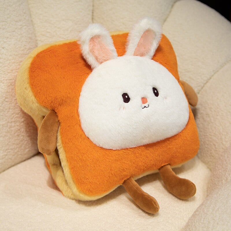 Fluffy Animal Toastie Plushie Hand Warmer Collection-Enchanted peach