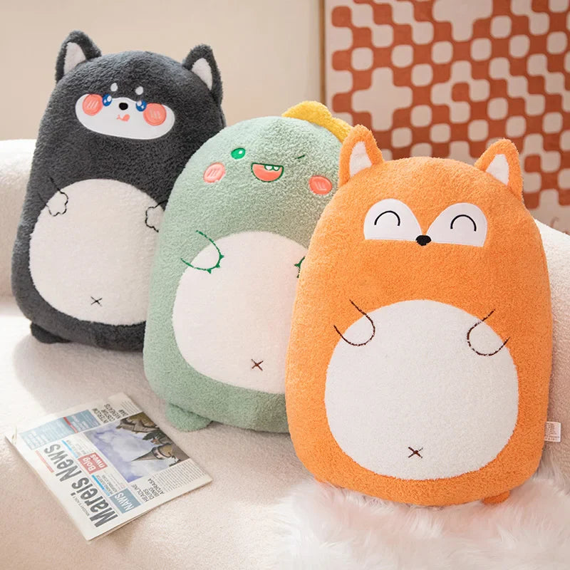 Fluffy Animals Pancake Plushie Squad-Enchanted peach