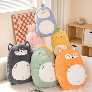 Fluffy Animals Pancake Plushie Squad-Enchanted peach