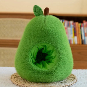 Fluffy Avocado Capybara Plushie-Enchanted peach