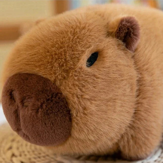 Fluffy Avocado Capybara Plushie-Enchanted peach