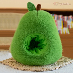 Fluffy Avocado Capybara Plushie-Enchanted peach