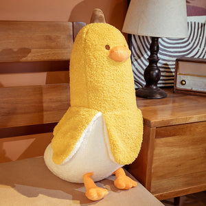 Fluffy Banana Duck Crew Plushies-Enchanted peach