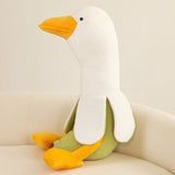 Fluffy Banana Duck Plushie-Enchanted peach