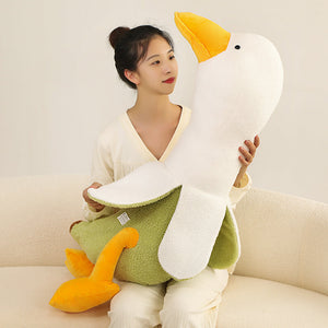 Fluffy Banana Duck Plushie-Enchanted peach