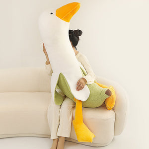 Fluffy Banana Duck Plushie-Enchanted peach