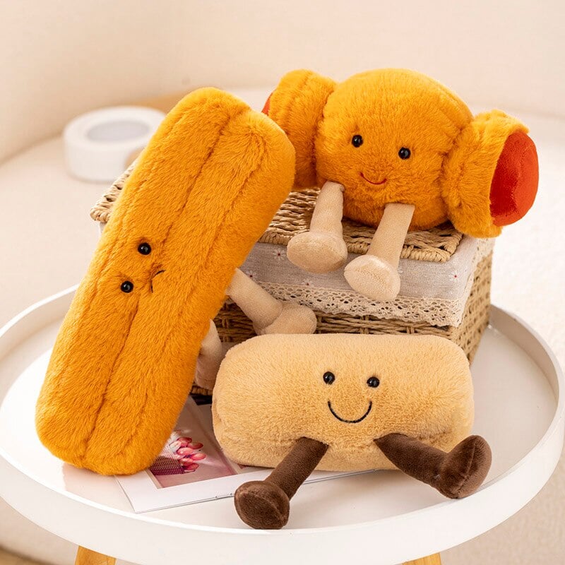 Fluffy Breakfast Bakery Plushie Collection-Enchanted peach