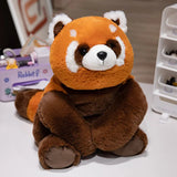 Fluffy Brown Bear Panda Red Panda Plushies-Enchanted peach