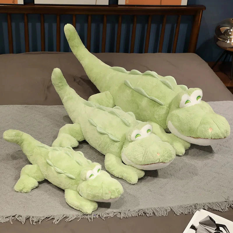 Fluffy Cheerful Crocodile Alligator Plushies-Enchanted peach