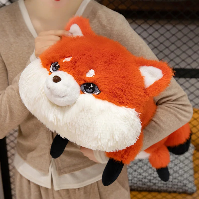 Fluffy Chubby Fox Plushie-Enchanted peach