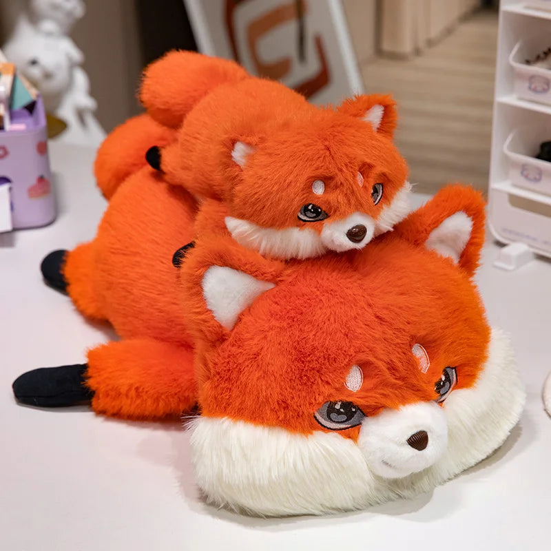 Fluffy Chubby Fox Plushie-Enchanted peach