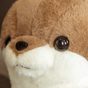 Fluffy Chubby Otter Plushies-Enchanted peach