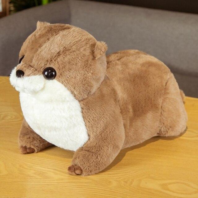 Fluffy Chubby Otter Plushies-Enchanted peach