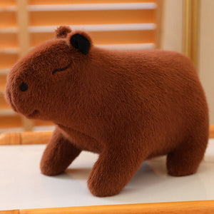 Fluffy Cute Capybara Plushie-Enchanted peach