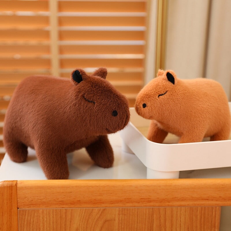 Fluffy Cute Capybara Plushie-Enchanted peach