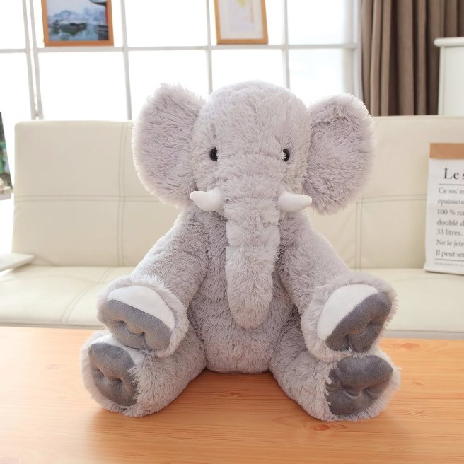 Fluffy Elephant Family-Enchanted peach