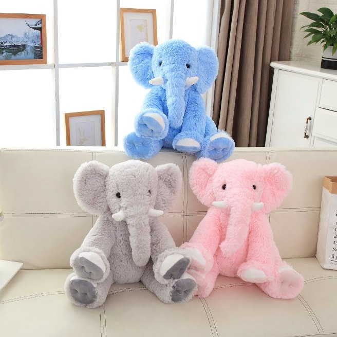 Fluffy Elephant Family-Enchanted peach