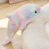 Fluffy Galaxy Dolphin Plushies-Enchanted peach