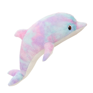 Fluffy Galaxy Dolphin Plushies-Enchanted peach