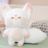 Fluffy Huge Tail Kawaii Fox Plushies-Enchanted peach