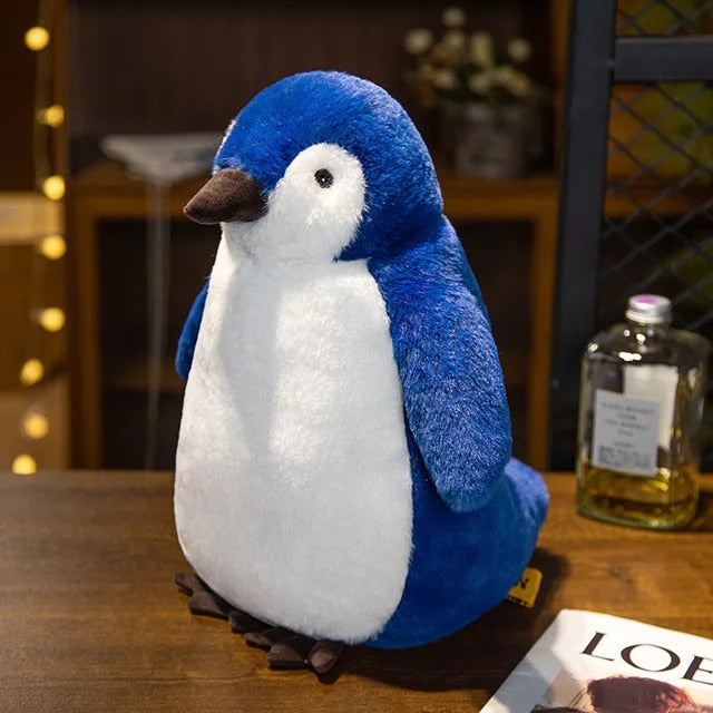 Fluffy King Penguin Plushie Soft Toy-Enchanted peach