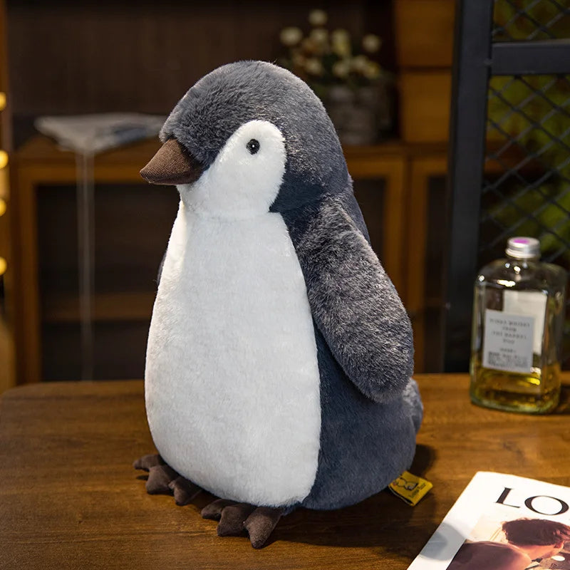 Fluffy King Penguin Plushie Soft Toy-Enchanted peach