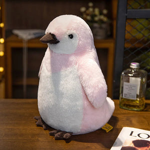 Fluffy King Penguin Plushie Soft Toy-Enchanted peach