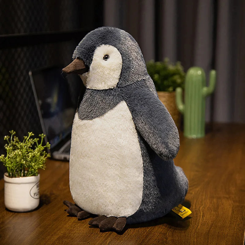 Fluffy King Penguin Plushie Soft Toy-Enchanted peach