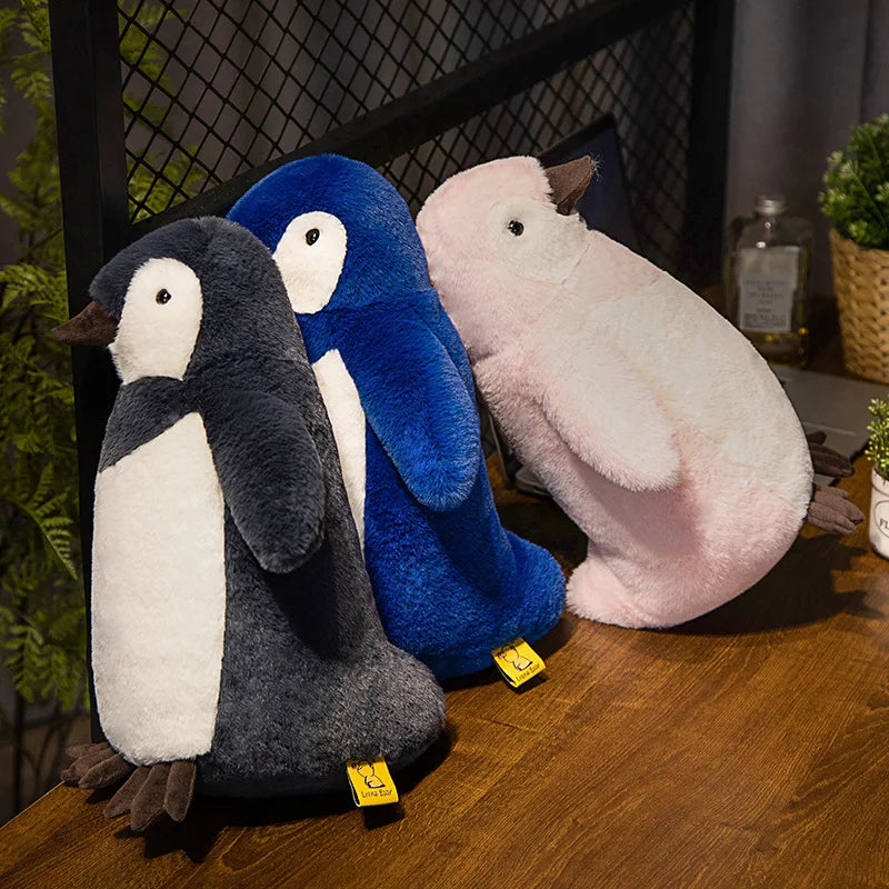 Fluffy King Penguin Plushie Soft Toy-Enchanted peach