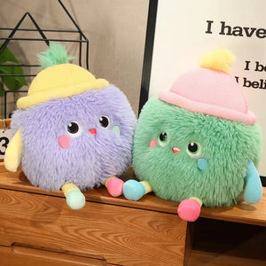 Fluffy Monster Milk Bottles Plushie-Enchanted peach