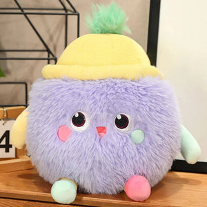 Fluffy Monster Milk Bottles Plushie-Enchanted peach