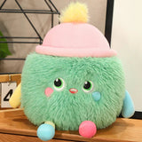 Fluffy Monster Milk Bottles Plushie-Enchanted peach