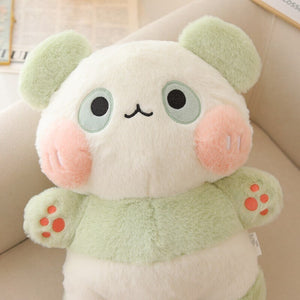 Fluffy Panda Squad Plushies-Enchanted peach