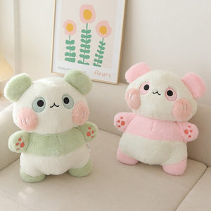 Fluffy Panda Squad Plushies-Enchanted peach