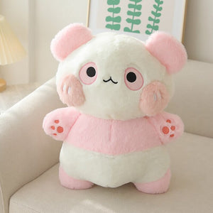 Fluffy Panda Squad Plushies-Enchanted peach