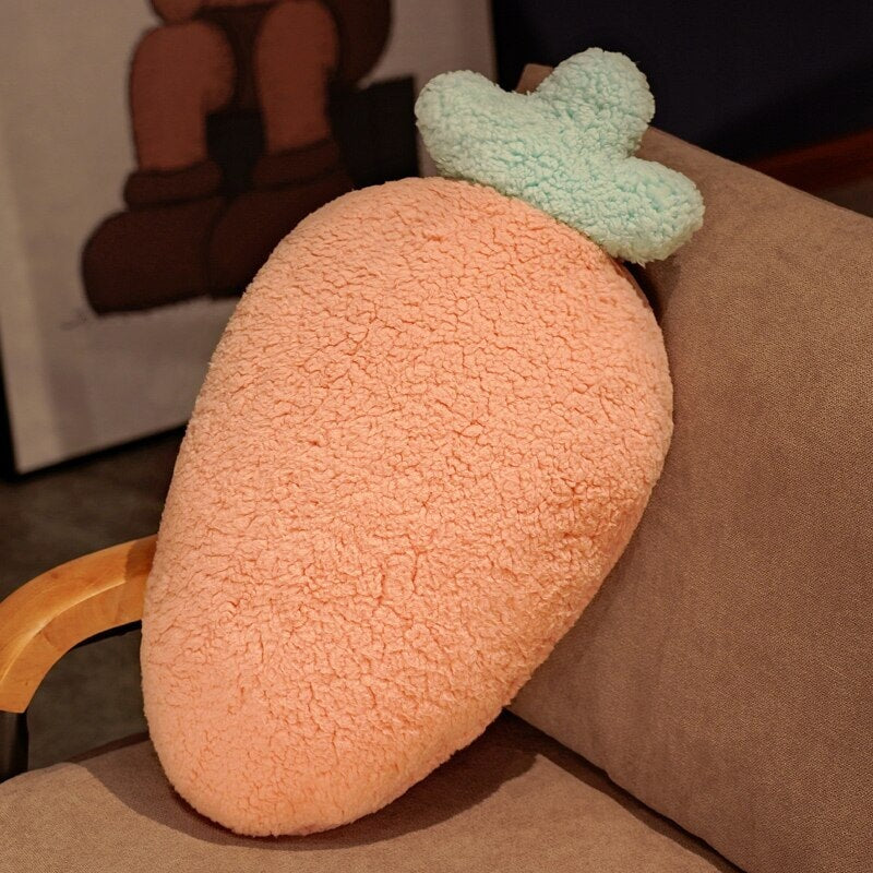 Fluffy Pastel Fruit Veg Plushie Collection-Enchanted peach