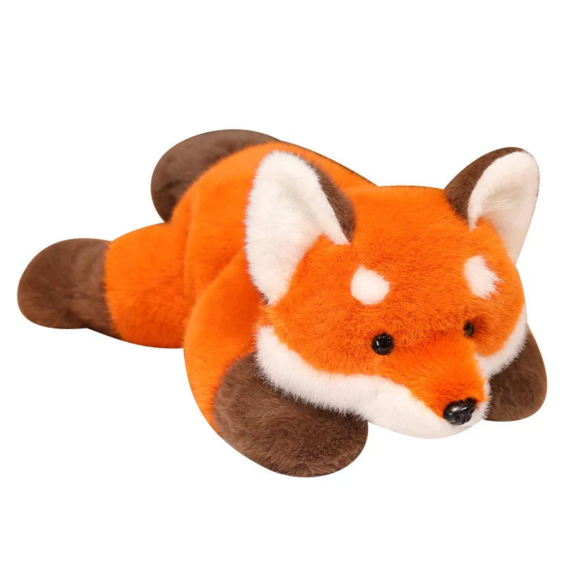 Fluffy Red Panda & Fox Plushies-Enchanted peach