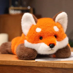 Fluffy Red Panda & Fox Plushies-Enchanted peach