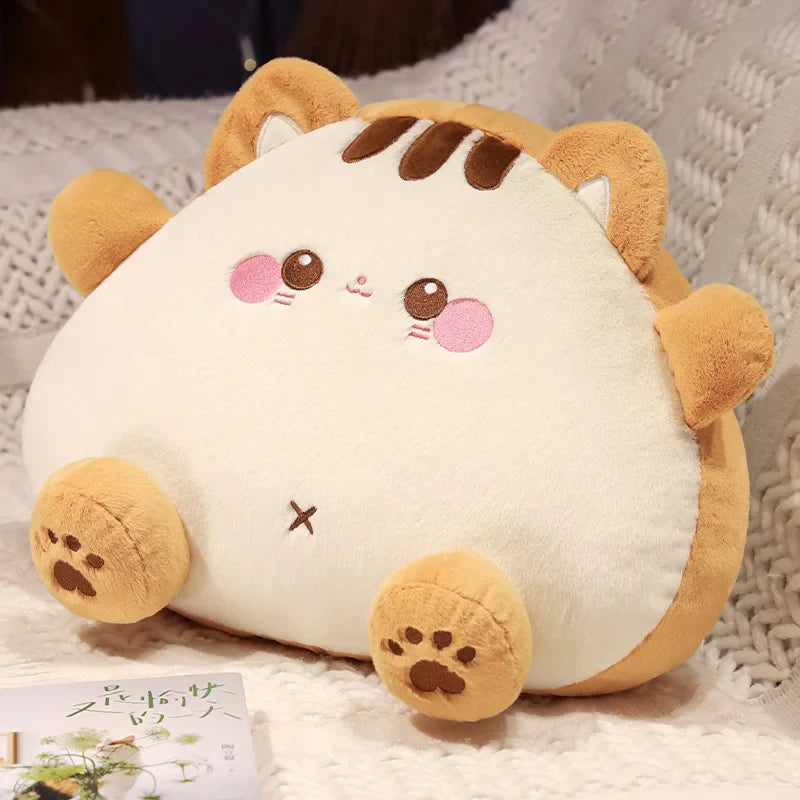 Fluffy Toastie Bread Cat Plushies-Enchanted peach